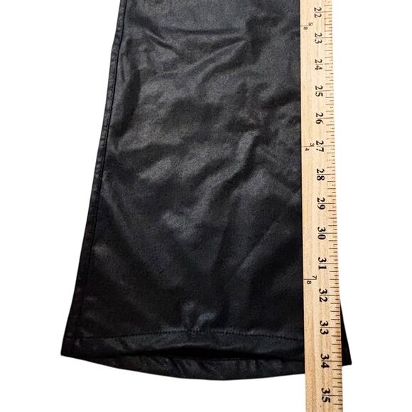 Show Me Your Mumu Nashville Pull On Flare Pant in Black Faux Leather XS NWOT - Picture 6 of 6